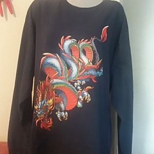 Men long sleeve shirt by Jnco Jean size XXL